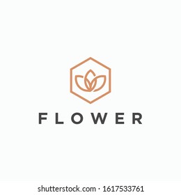 leaf shoots sprout pot bucket logo icon vector template