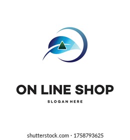 Leaf Shop Logo Template Design - Vector.
