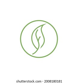 Leaf and Shutter Lens Aperture for Nature Photographer logo design inspiration