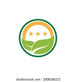 Leaf and Shutter Lens Aperture for Nature Photographer logo design inspiration