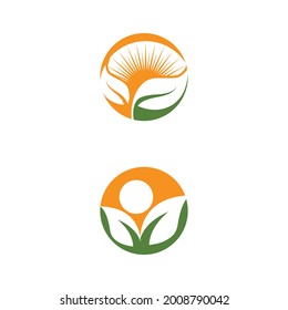 Design-Inspiration für das Logo von Leaf und Shutter Lens Aperture für Naturfotografen