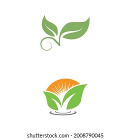 Leaf and Shutter Lens Aperture for Nature Photographer logo design inspiration