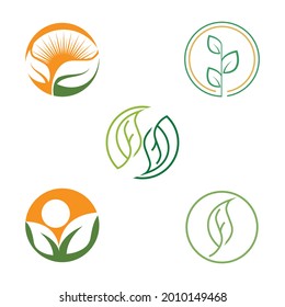 Leaf and Shutter Lens Aperture for Nature Photographer logo design inspiration