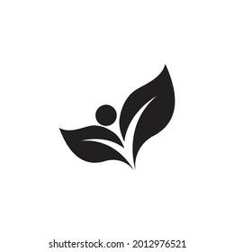 Design-Inspiration für das Logo von Leaf und Shutter Lens Aperture für Naturfotografen