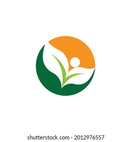 Leaf and Shutter Lens Aperture for Nature Photographer logo design inspiration