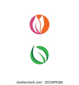 Leaf and Shutter Lens Aperture for Nature Photographer logo design inspiration
