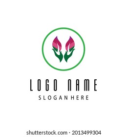 Leaf and Shutter Lens Aperture for Nature Photographer logo design inspiration
