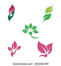 Leaf and Shutter Lens Aperture for Nature Photographer logo design inspiration