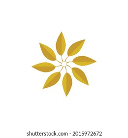 Leaf and Shutter Lens Aperture for Nature Photographer logo design inspiration