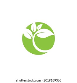 Leaf and Shutter Lens Aperture for Nature Photographer logo design inspiration