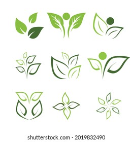 Leaf and Shutter Lens Aperture for Nature Photographer logo design inspiration