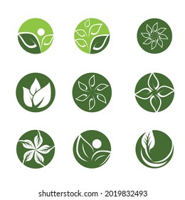 Leaf and Shutter Lens Aperture for Nature Photographer logo design inspiration