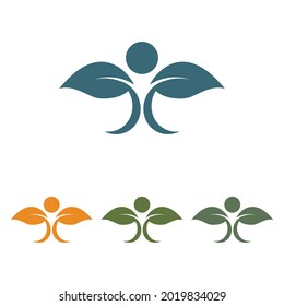 Leaf and Shutter Lens Aperture for Nature Photographer logo design inspiration