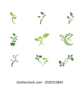 Leaf and Shutter Lens Aperture for Nature Photographer logo design inspiration