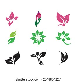 Leaf and Shutter Lens Aperture for Nature Photographer logo design inspiration