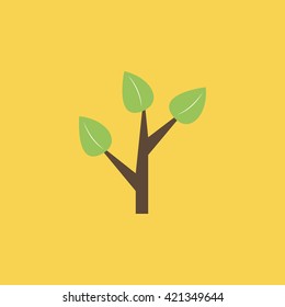 leaf sign. leaf icon
