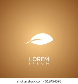 Leaf sign. icon design
