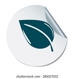 leaf sign. nature icon
