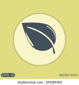 leaf sign. nature icon