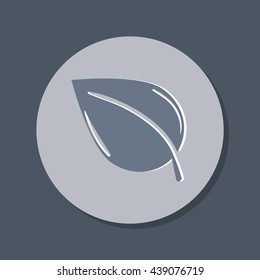 leaf sign. nature icon