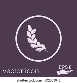 leaf sign. nature icon