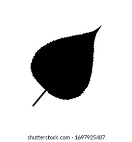 Leaf-Zeichen auf weißem Hintergrund