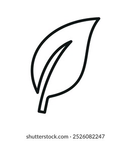 leaf sign symbol vector glyph color icon