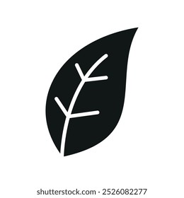 leaf sign symbol vector glyph color icon