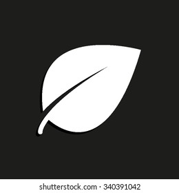 Leaf sign - vector icon