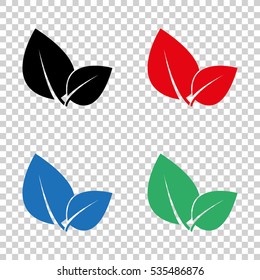 Leaf sign  - vector icon