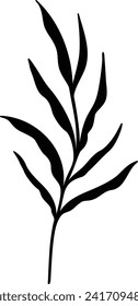 Leaf Silhouette | Botanical Design | Vector Illustration