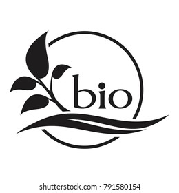 Leaf silhouette. Ecology concept. Bio logo. Eco leaf. 