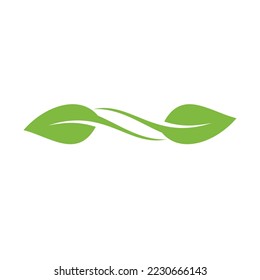 LEAF SILHOUETTE ICON LOGO DESIGN VECTOR
