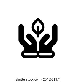 Icono De Silhouette De Hoja En Fondo Blanco