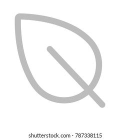 Leaf silhouette icon vector illustration