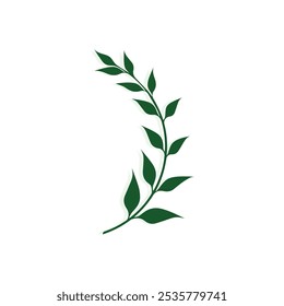 Blatt Silhouette, Vektorgrafik-Symbol