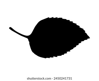 Blattsilhouette Vektorgrafik weißer Hintergrund