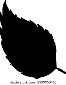 Leaf silhouette vector for design ornament and decoration