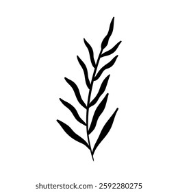 leaf silhouette vector symbol icon design.