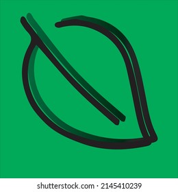 Leaf simple design vector illustration