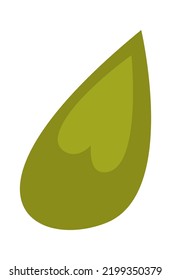 Leaf simple icon. Vector illustration