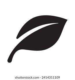 leaf simple icon, vector illustration 