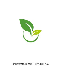 Leaf Simple Logo Stock Vector (Royalty Free) 1192885726