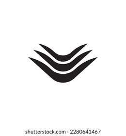 nueva ilustración del logotipo simple de la hoja.