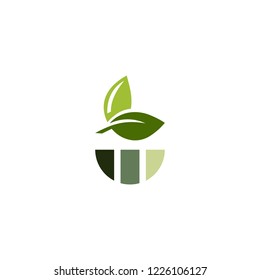 Leaf Simple Nature Organic Creative Modern Business Logo