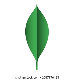 leaf single decorative icon