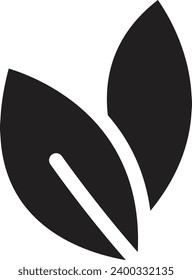 Leaf single vector line icon