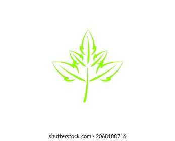 Leaf sketch icon for design vector