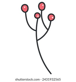 Blatt Skizze Symbol Hand Zeichnung Vektor-Illustration