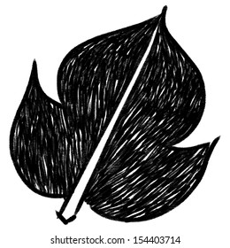 Leaf sketchbook : vector eps10